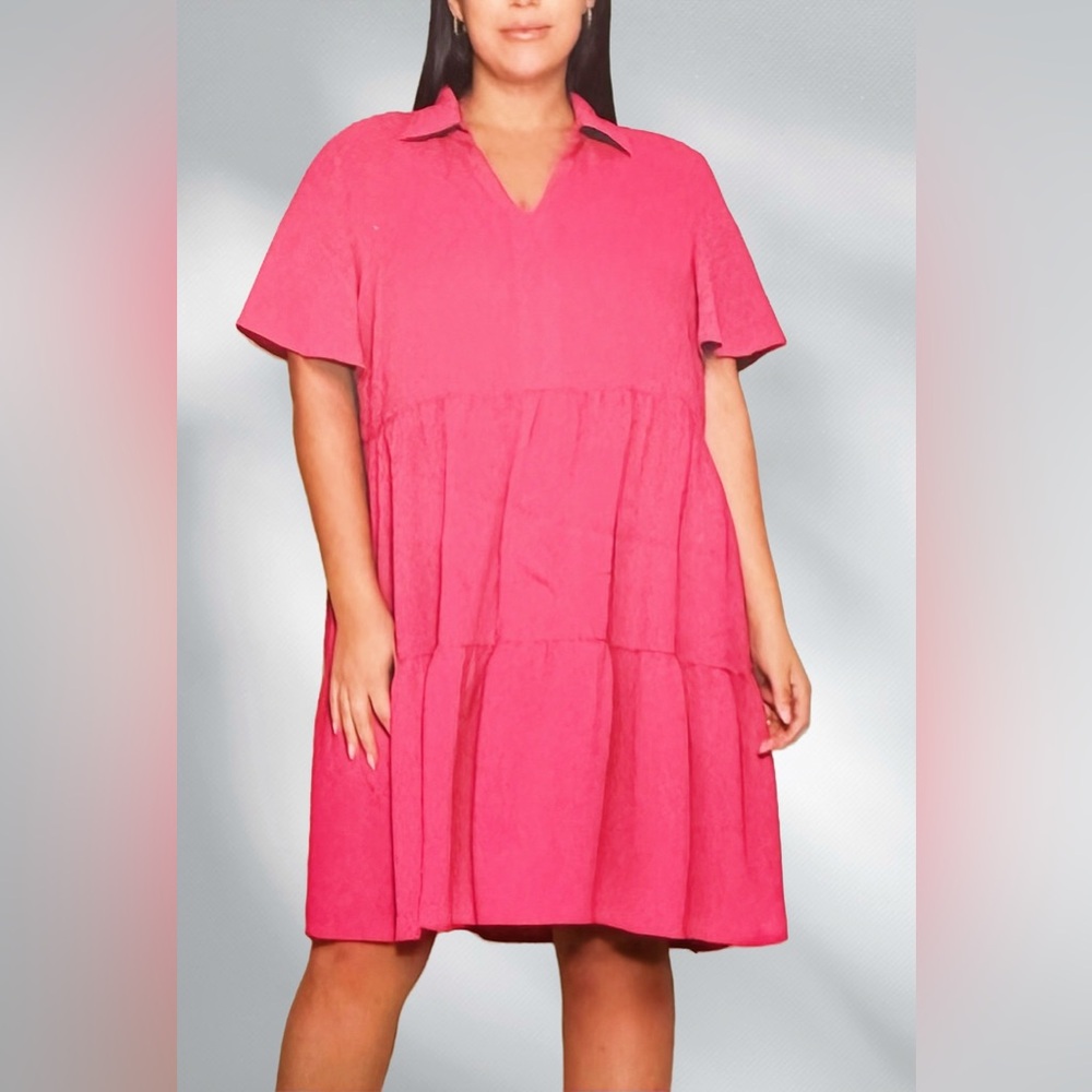 ✨ NWT- Tahari Tiered Collared Dress ✨